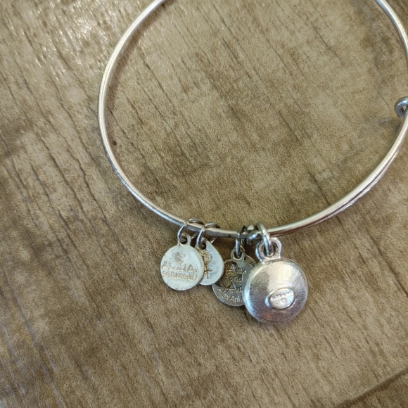 Alex and Ani October Birthstone Charm Bangle Pink - Picture 2 of 2
